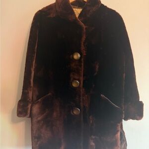 SALE! Vintage Genuine Fur Coat Handmade Original Handmade Lamb Fur